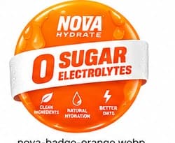NOVA Hydrate Orange Burst — zero sugar electrolytes
